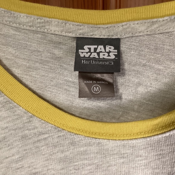 Disney Parks Star Wars Her Universe Long Sleeve Retro Logo Women’s Top Size M - Picture 3 of 6